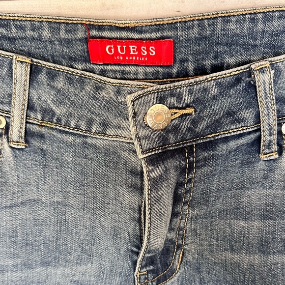 Guess Women's Denim Jeans With Red Stripe - Picture 3 of 9